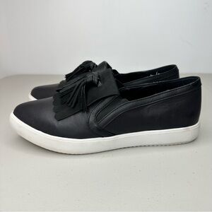 Steven by Steve Madden Boyhood Tassel Loafers Women's Size 9 Black Slip On Flats